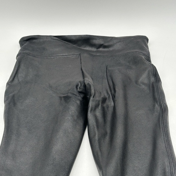 Spanx Shimering  faux Women’s Size X Small Black Nylon Blend  High rise stretchy - Picture 9 of 13